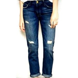 Current/Elliott The Fling Relaxed Fit Jean Loved Destroy Size 25 Retails new 208